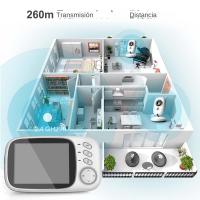 Monitor De Bebé Con Video 3.5'' 2.4G Audio Bidireccional Visión Nocturna Cámara De Seguridad Temperatura Monitorización Camara De Vigilancia Con Temperatura - details 1