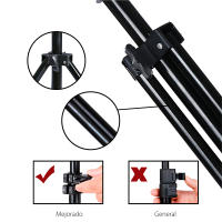 LIFA Trípode de 2.1m y aro de luz led de 3 colores de 30cm/12''  regulable ara selfie, fotografía, maquillaje, streaming Youtube, Tik Tok - details 5