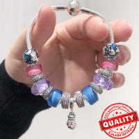 Luxury 925 Sterling Silver Pink Flower Murano Glass Beads Charm Para Pulsera O Collar Original Faceted DIY Joyería Para Mujer - details 1