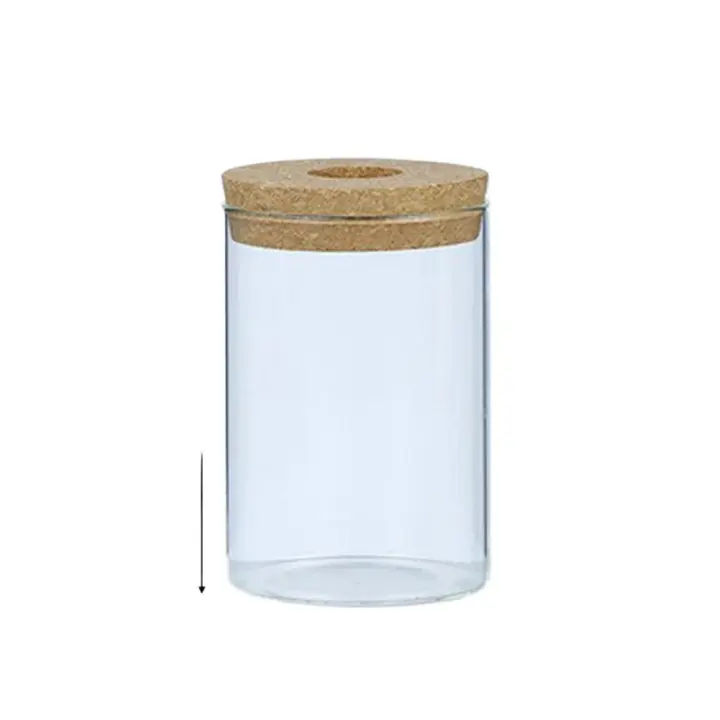 Bote De Vidrio Para Escritorio Ecológico Micro Paisaje Con Contenedor Hidroponía Y Acuario Para Plantas Verdes Y Peces Con Tapa De Madera Verde Diente De León - 1