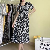 Vestido De Cintura Elástica En Chiffón Para Mujer Verano Casual Elegante Con Manga Corta Plisado Estilo A-line Vestidos Cortos - details 6