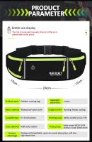 Bolsa De Cintura Impermeable Para Correr Y Ciclismo Con Botella De Agua Bolsa De Hombro Para Deportes Al Aire Libre Unisex - details 2