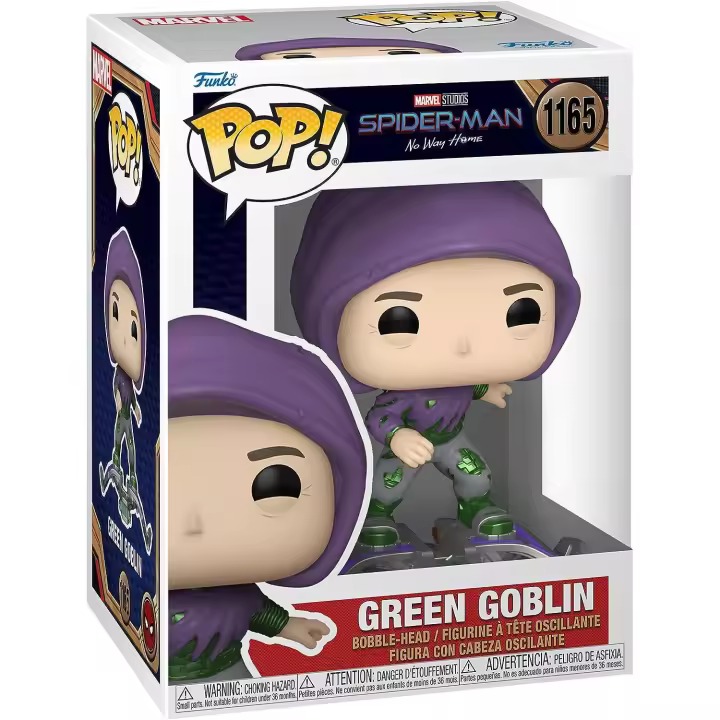 Funko Pop GREEN GOBLIN 1165 Serie Spider-Man NO WAY HOME de MARVEL STUDIOS Duende Verde Bobble Head - 1