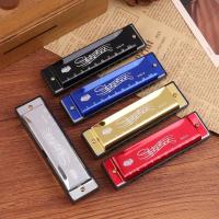 Harmonica Diatónica De 10 Agujeros En Clave De C Con Estuche Para Principiantes Y Niños Regalo De Música Metálica - details 1