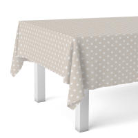 Valentia Home Mantel Hule PUNTOS | Mantel Estampado Antimanchas | Mantel Repelente de Agua | Mantel Protección Mesa | Mantel al Corte para Comedor o Cocina | Varios tamaños | Mantel Rectangular y Redondo al Corte - details 0