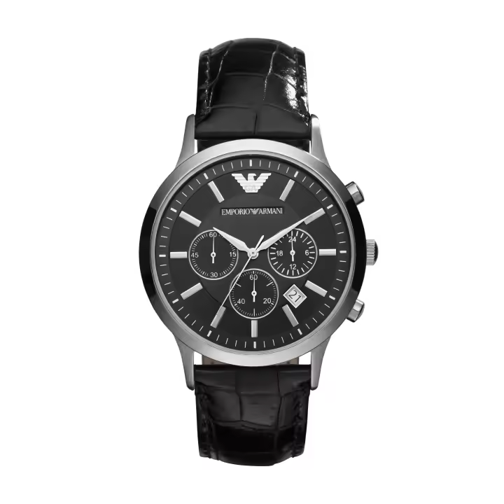 Emporio Armani Reloj LEATHER，BLACK，QUARTZ/CHRONO AR2447 - 1