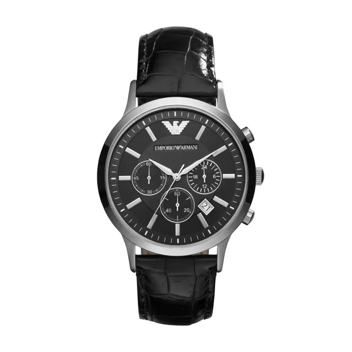 Emporio Armani Reloj LEATHER，BLACK，QUARTZ/CHRONO AR2447 - 1