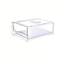 Caja De Almacenamiento Para Nevera De Cocina Tipo Cajón Fresh-Keeping Para Huevo Y Carne Caja De Congelación De Alimentos Moderna Material PET+PE - details 5