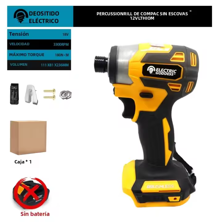 Destornillador Eléctrico Sin Cable DTD173 De 3300RPM Con Motor Brushless Para Batería Makita 18V Compacto Y Con Adaptable De Multimodo - 1