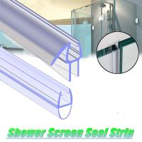 Tira De Sellado Transparente Para Puerta De Vidrio Y Ventanas Material De Goma PVC Previene La Perda De Baño Para El Hogar - details 0