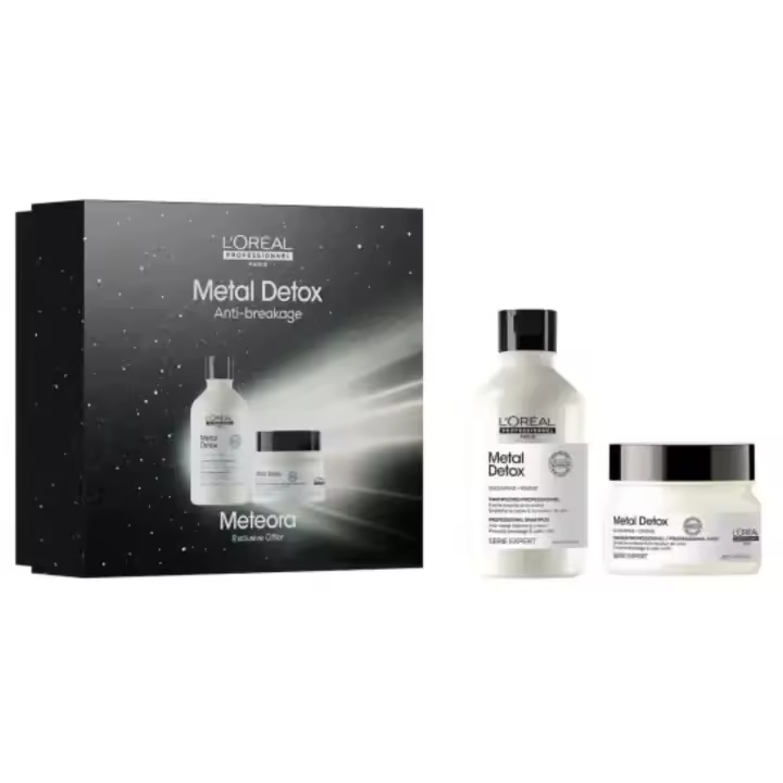 L’Oréal Professionnel Cofre Duo Metal Detox – Incluye Champú 300ml + Mascarilla 250ml – Rutina para Cabello Dañado o Teñido - 1
