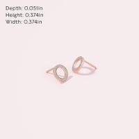 Pendientes Pandora Signature Sparkling Circle con circonitas cúbicas transparentes，Incluye Caja Original - details 2