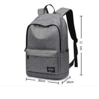 Mochila Versátil De 15 Pulgadas De Alta Calidad Negra/Gris Lavable Bag De Viaje Para Computadora De Tela Oxford Unisex - details 1