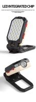 MINI Lámpara De Trabajo Portátil COB LED Con Gancho Magnético Y Pantalla De Energía Flashlight De Emergencia Exterior Farol De Inundación - details 2