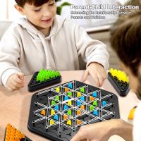 Juego Educativo Interactivo De Triángulos Y Cadenas Para Familiar Y Fiesta Regalo Set De Batalla Con Banda De Goma Juego De Estrategia Para Edad 12+ - details 4