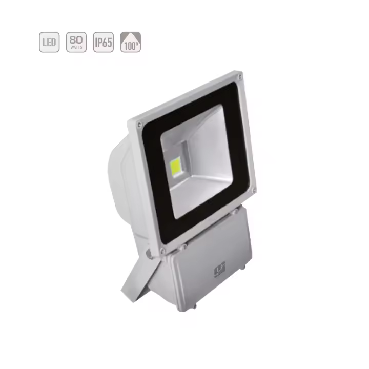 ORION91 Pack x 2 unidades Foco Proyector Industrial LED 80W 80lm/W 5320lm IP65 4000K Blanco Neutro - 1