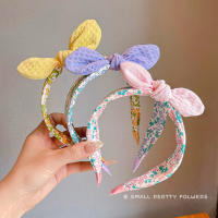 Diadema Amplia De Tela Con Orejas De Conejo Y Lazo Estilo Coreano Para Niñas Accesorio Adorable Para El Día a Día - details 4
