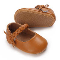 Zapatos De Princesa Para Bebé Niña En Lace Blanca Mocasines Con Lazo Y Borde Antideslizante De Goma Primera Calzado Para Caminar - details 191