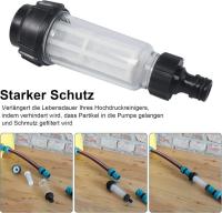 Filter de Agua para hidronavadora (8 Unidades) with 5 insertos y conector de Agua de 3/4 "para todas las hidroexcavadoras. - details 2