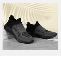 Zapatos De Correr Para Hombre Transpirables Talla 46 Zapatillas De Correr Slip on Casual Mesh Suela EVA Zapatos De Equipo Deportivo - details 13