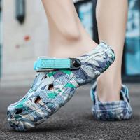 Nuevos Sandalias De Verano Para Hombres 2024 Zapatillas De Jardín Al Aire Libre Clogs Casual Moda Lujo Zapatos Cómodos Para El Hogar Tallas 40-47 - details 28