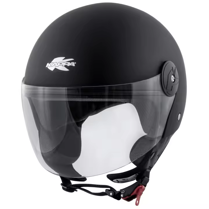 Casco Jet Kappa KV40 Hawaii Negro Mate - 1
