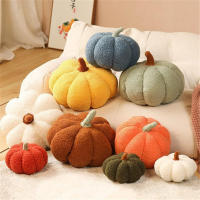 Cojín De Tofú De Algodón Suave Y Suave En Forma De Calabaza 3D Para Decoración De Halloween Cojín Para Sofá Y Dormitorio Estilo Otoño - details 1