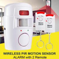 Detector de Movimiento PIR inalámbrico con 2 controles remotos Puerta Ventana Sistema de Alarma de seguridad para el hogar - details 1
