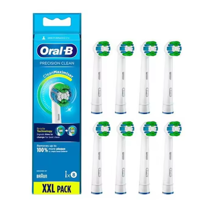 Pack de 8 cabezales recambios braun oral b eb20rb - 8 - 1