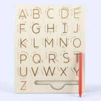 Juguetes Educativos De Madera Para Niños Tablero De Práctica De Letras Montessori Aprendizaje Temprano Control De La Pluma Edad Recomendada 3-12 Años - details 5