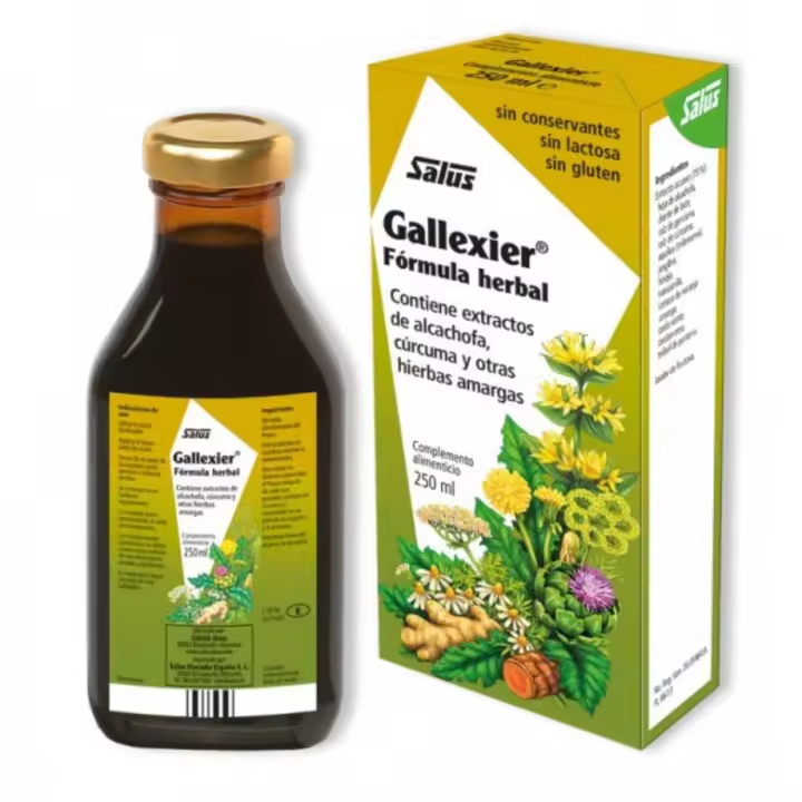 Salus Gallexier Jarabe 250ml - Complemento Alimenticio de 12 Plantas Medicinales para la Digestión y Salud Hepática - 1