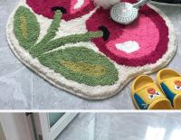 Alfombra De Puerta Con Diseño De Cereza Tufting Suave Y Gruesa Absorbente De Baño Y Cocina Alfombra De Entrada Para Sala De Estar Y Toilette - details 13