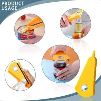 Abrepuertas Multifuncional Para Botellas Y Jarros De Cerveza Coca Cola Mermelada Bebida Acero Inoxidable Resistente Al Desgaste - details 3