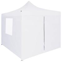 vidaXL Carpa plegable profesional con 4 paredes acero blanco 3x3 m - details 1