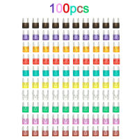 Kit De Fusibles Para Coche Y Camión Mini Blade 100pcs Variedad De Amperajes 40A 3A 5A 7.5A 10A 15A 20A 25A 30A 35A - details 0