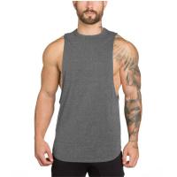 Chaleco Transpirable Para Hombre Color Sólido Verano Estilo Casual Cuello Redondo Absorbente De Humedad T-Shirt Deportiva - details 4