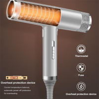 Diffusor De Secador De Pelo Resistente Al Viento Con Luz Azul Y Aniones Herramientas Antiestáticas Para El Cabello Potencia Alta Para Hogar - details 4