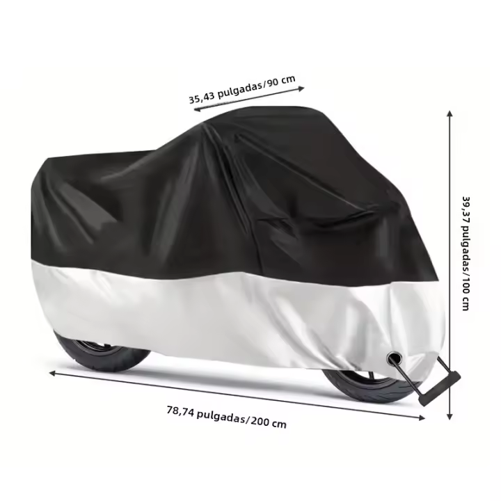 Cubierta Para Motocicleta Impermeable a Todas Las Estaciones Protección UV Y Antipolvo Tejido Resistente Al Desgaste Cubierta Para Motocicleta Motorbike Outdoor Indoor Scooter - 1