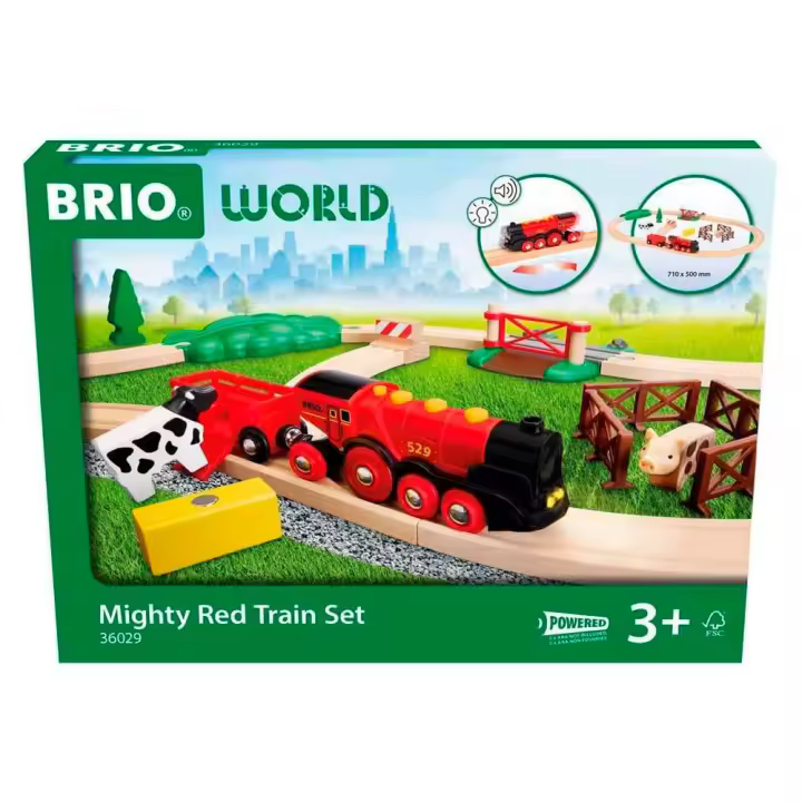 Brio 36029 Circuito con Locomotora Roja. - 1