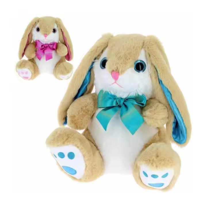 Bimar Peluche Conejo 28 Cm Zapatos Lazo Colores Surtidos Suave Adorable - 1