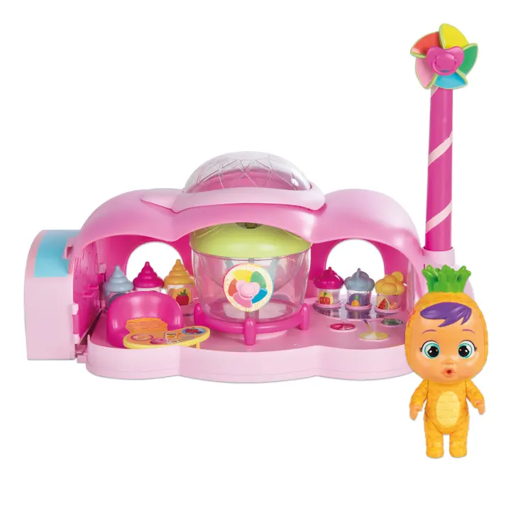Bebes Llorones Lágrimas Mágicas Tutti Frutti La Fábrica de Pia , Playset con muñeca Exclusiva Pia y 20 Accesorios para crear mini Batidos, Zumos y Gelatinas , Juguete para niños y niñas +3 Años - 1