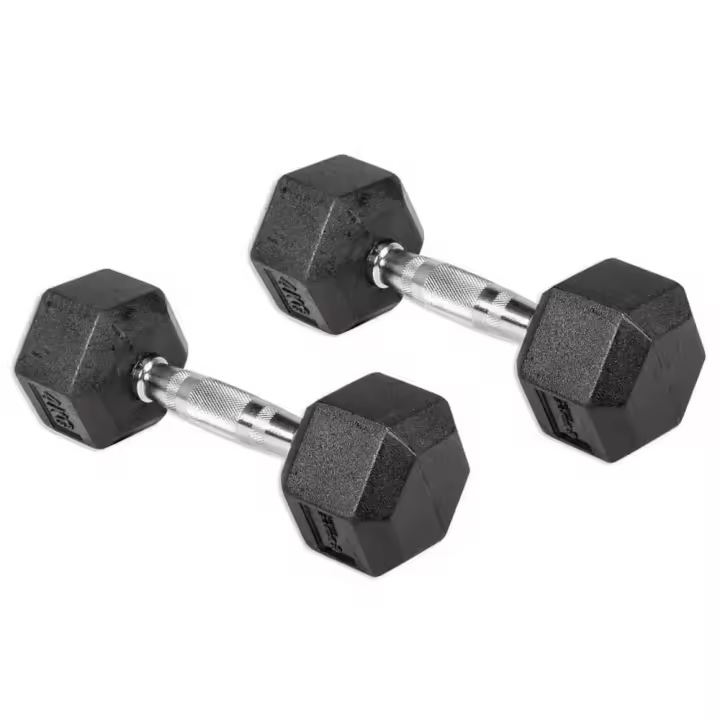 Olive Mancuerna Rubber Hex 5kg 2 Unidades - 1