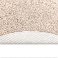 Alfombra de pelo largo vidaXL con respaldo de látex Crema ø120 cm - details 4