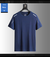 Camiseta De Correr Reflectante Manga Corta Seda De Hielo Secado Rápido Verano Delgada Transpirable Para Hombres Deporte Fitness Ropa Deportiva - details 11