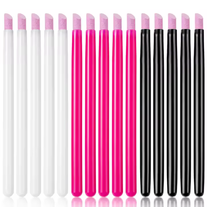 5Pcs Lápiz De Cuidado De Uñas De Cuarzo Para Cutícula Y Piel Muerta Herramienta De Manicura Con Portaherramientas De Plástico Seguro Y Rápido Para Uñas Naturales - 1