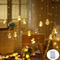 1PC Caja De Batería Con 12 Balones De Lámpara De Cuerda Iluminación Eléctrica Para Decoración De Fiesta Habitación Jardín Sin Incluir Batería - details 1