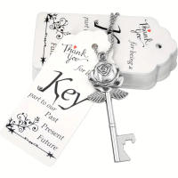 Abrepuertas De Rosas Metálicas Para Bodas Y Showers Con Tarjeta De Agradecimiento Multiusos Para Casa Y Cocina Duraderos Y Reutilizables - details 10