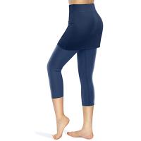 Pantalones Deportivos De Yoga Para Mujer Leggings Con Falda Y Bolsillos Cintura Elástica Ajuste Grande Talla Grande - details 7