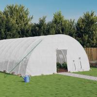 vidaXL Invernadero con Estructura Acero Invernáculo Vivero para Plantas Color Blanco,  Verde, y mas - details 0