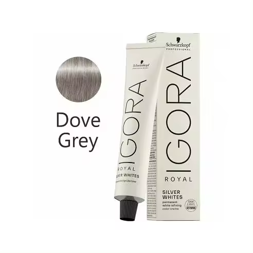 Tinte Igora Royal Silver Whites Gris Platino 60 ml. - 1